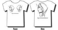 Personnalisations Diverses sur le Thème du Cheval : Tee-Shirts